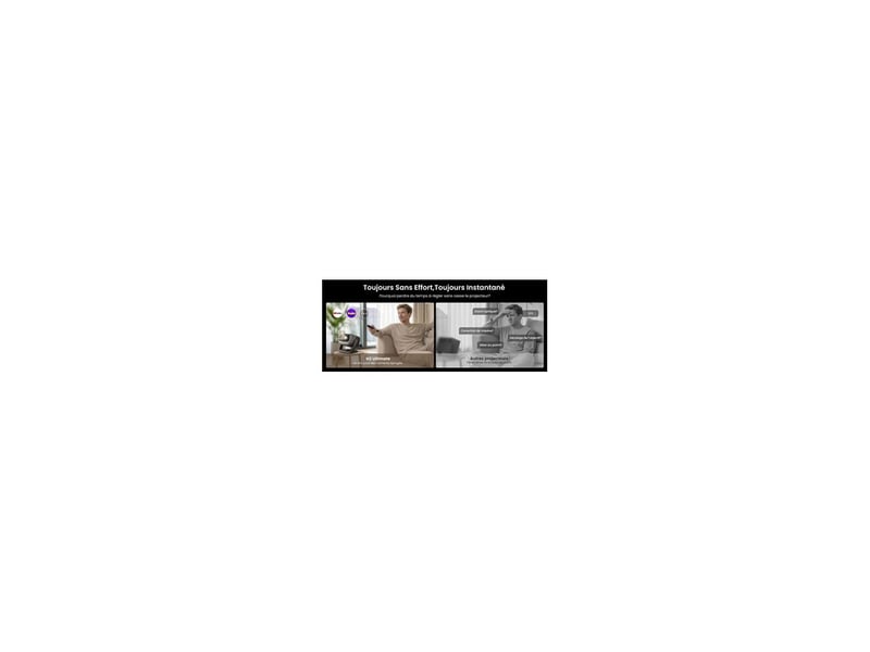  Video projecteur laser ultra courte focale 4k triple laser 5800 lm google tv 8229384 - Conforama E