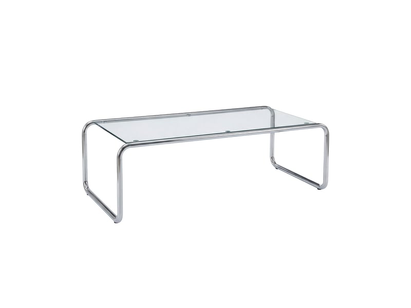  Table basse en verre saturnus 120cm transparent &amp; argent  - Conforama A