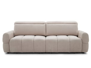 Canapé droit convertible <strong>BOBOCHIC</strong> <strong>MATEO</strong> 3 places Tissu beige