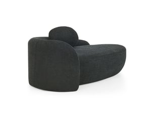 Canapé de salon, canapé pour séjour, noir, pour salon, chambre, mobilier pour espace de vie, adapté à l'espace de vie