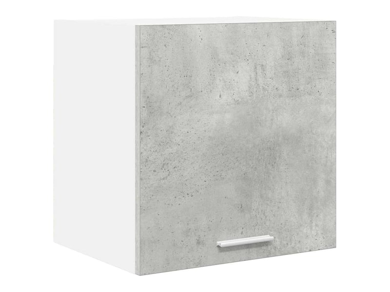 Meuble de rangement, armoire suspendue 2 pcs gris béton et blanc bois d'ingénierie shl7552 - Conforama E