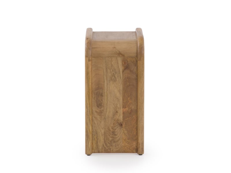  Table de chevet à 1 tiroir en bois massif de manguier  - Conforama E