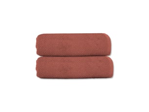 Lot 2 serviettes de toilette 50x90 coton éponge