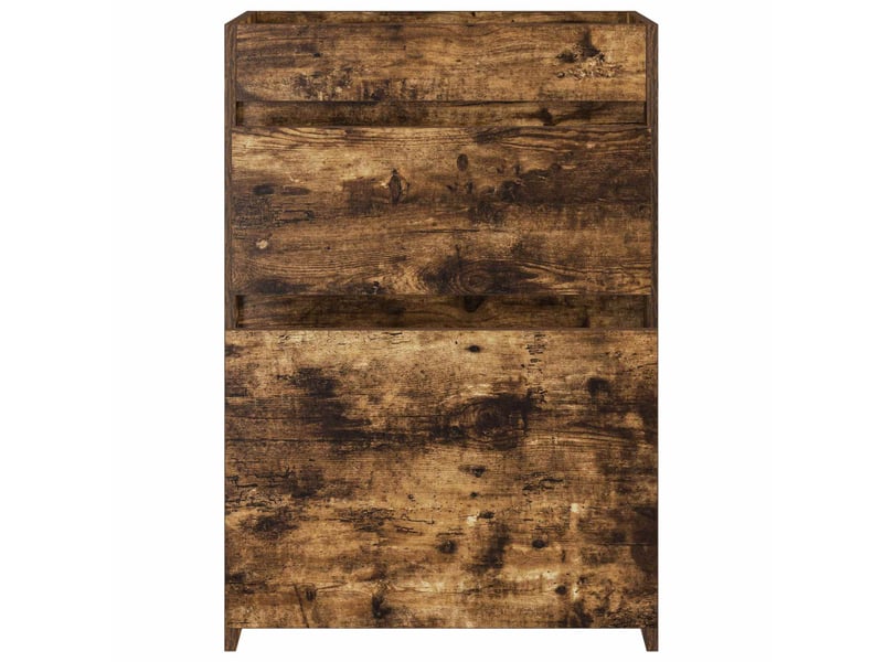  Meuble sous lavabo de salle de bain, commode chêne fumé shl711  - Conforama D