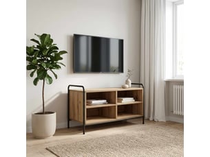 Meuble tv coloris bois clair  <strong></strong>  <strong></strong>