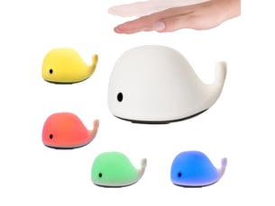 Paulmann pauleen veilleuse akku whale 146x110 mm rgbw+ blanc silicone