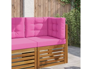 Coussin de canapé d'extérieur, coussin de chaise polyester rose 60 x 60 cm cf54139