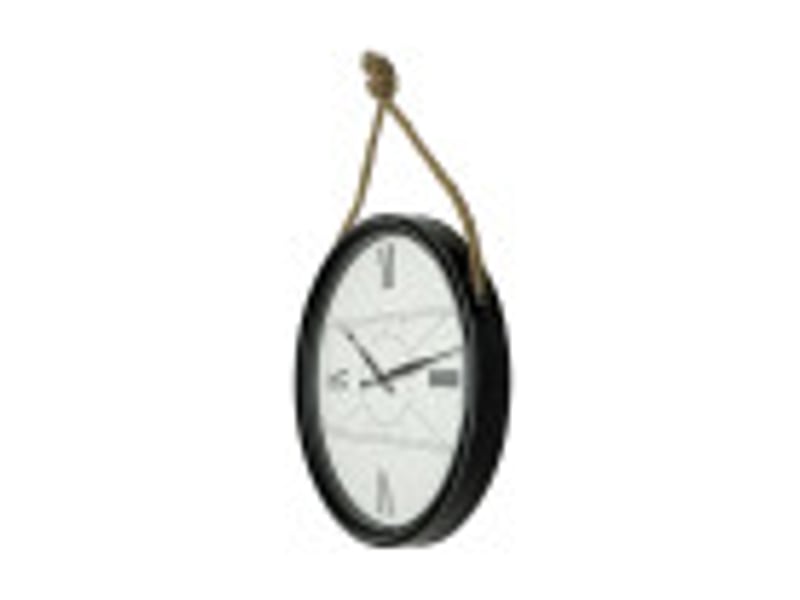 Horloge murale fabrilamp zaman ø 50 cm noir 192510009 - Conforama D