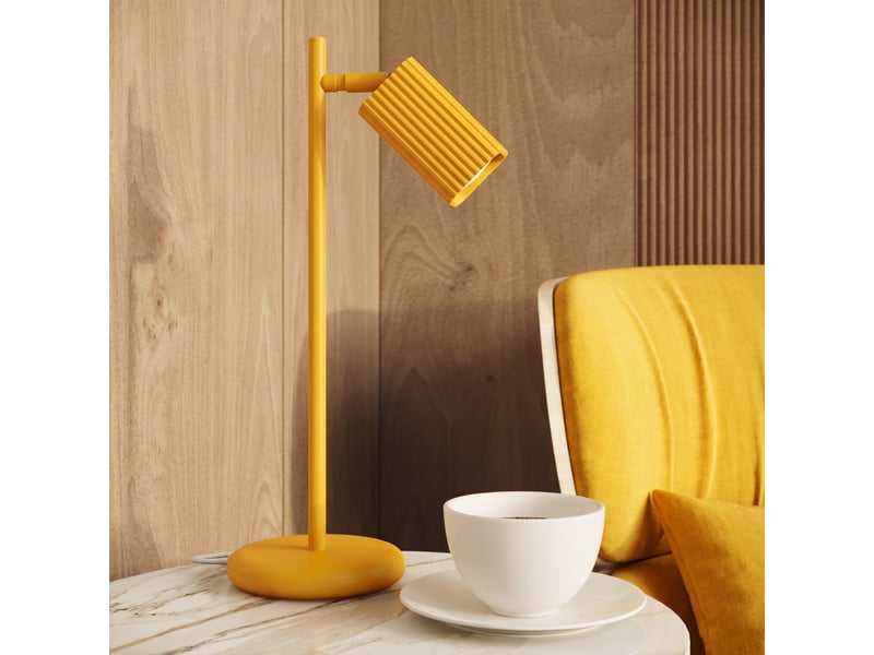  Plafonnier rayo 2 jaune aluminium moderne 16.5x30x6cm SL.3262 - Conforama D