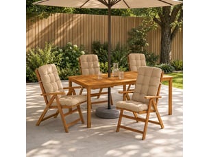 Lot de 6 coussins de chaise à dossier haut vianen cf59406