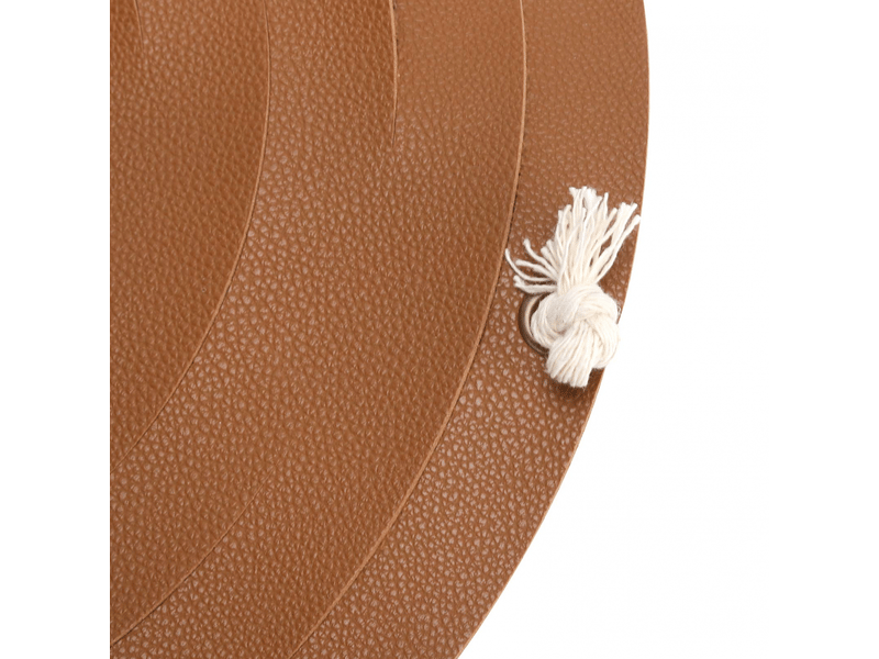 Présentoir pour pots de fleurs en cuir synthétique, panier suspendu pour plantes succulentes, décoration de jardinière (corde en coton + cuir sy - Conforama B