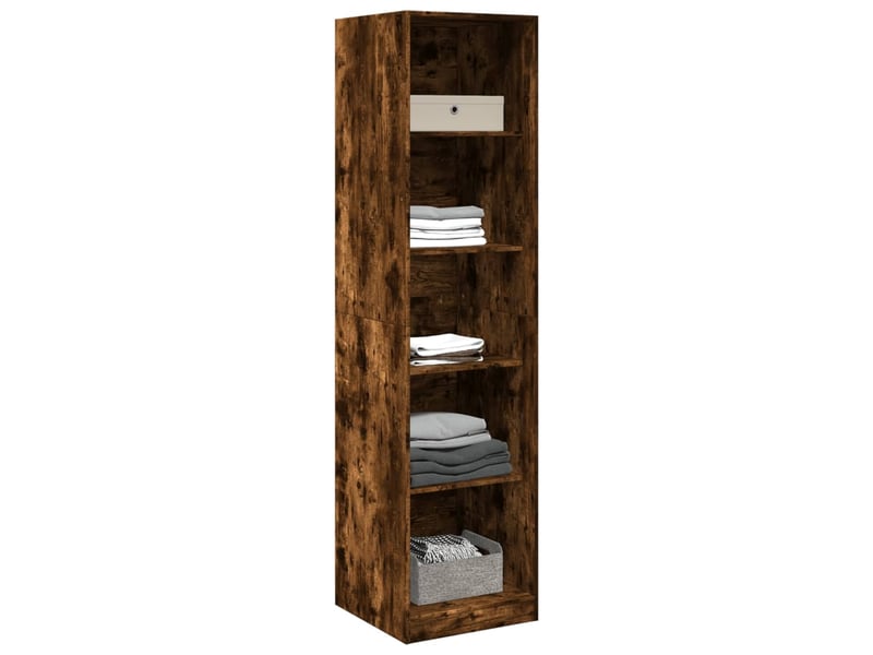  Garde-robe, armoire de rangement chêne fumé 50x50x200 cm bois d'ingénierie shl16806  - Conforama C