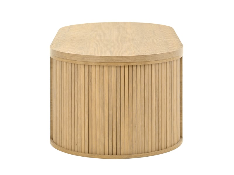  Table basse naturel, rangement, gestion des câbles, étagères réglables, plan relevable - mdf et bois - 110x55.5x40cm - n621p292946o  - Conforama D