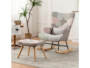Fauteuil fixe  <strong></strong> Velours multicolore