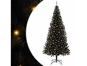 Sapin de noël - arbre de noël noir 180 cm pvc