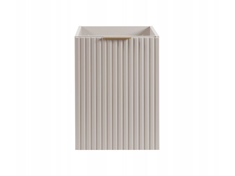  Meuble bas de salle de bain avec panier à linge flow cachemire 40 cm  - Conforama D