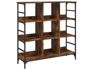 Buffet - bahut - meuble de rangement chêne fumé 102x32x103,5 cm bois d'ingénierie