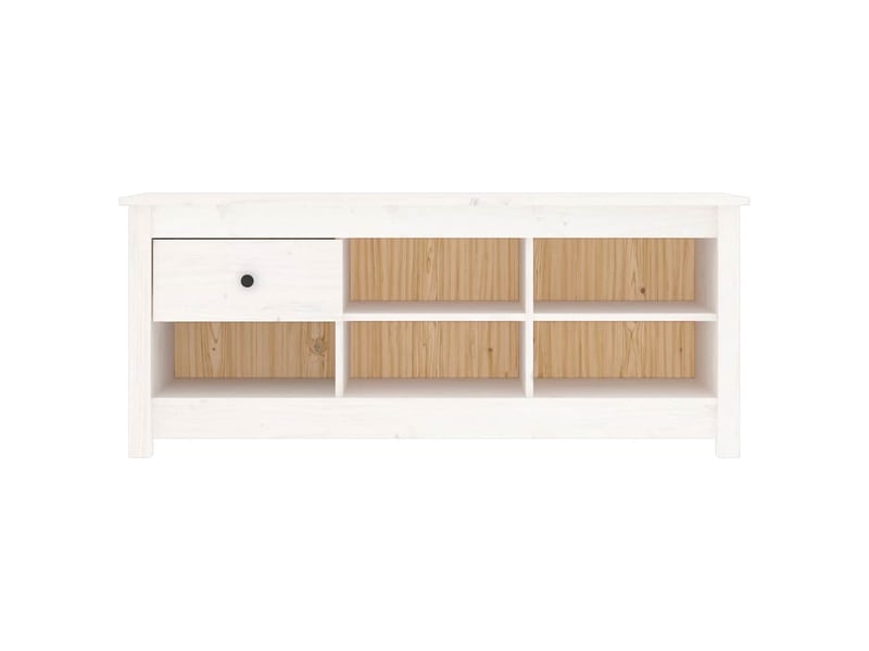  Meuble à chaussure | armoire à chaussures blanc 110x38x45,5 cm bois de pin massif shl6646  - Conforama C