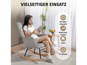 Fauteuil fixe  <strong></strong> Coton / Polyester gris