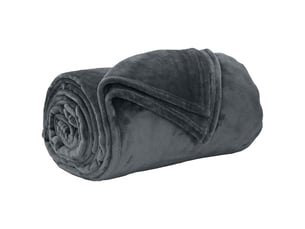 Plaid canapé gris foncé 240x270 cm 1.69 kg polaire