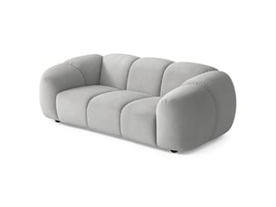 Selsey millma - canapé - 180 cm - velours gris clair