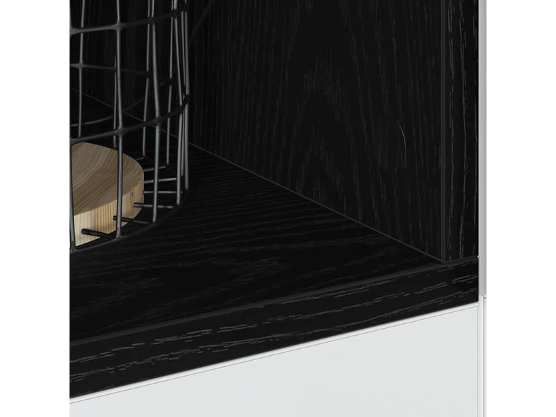 Meuble de cuisine bas chêne noir 30x44,5x81,5cm - Conforama D