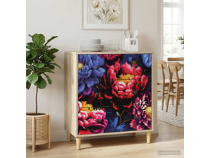 Commode 1 tiroir(s)    <strong></strong> <strong></strong> coloris bois clair largeur 66 cm