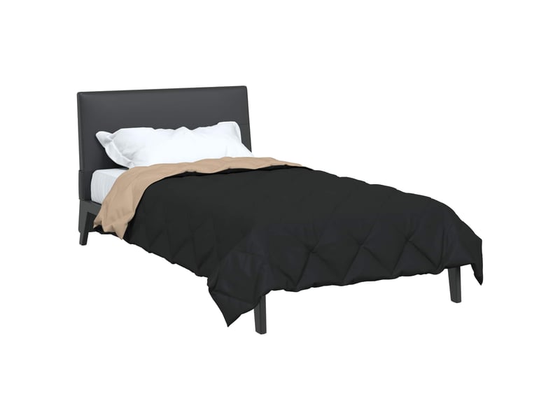  Duvet - couette complet toute l'année noir et taupe 135 x 200 cm  - Conforama C
