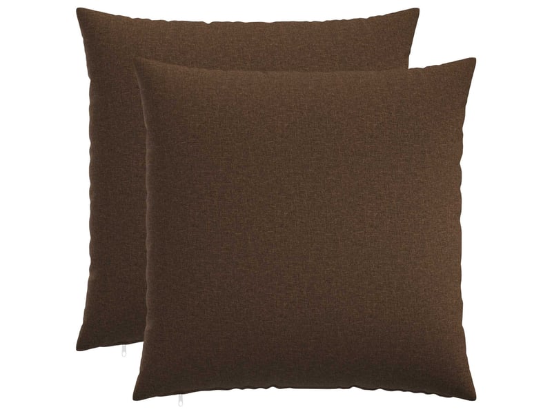  Lot de 2 coussins avec oreiller, coussins décoratifs heerlen marron tissu cf50270  - Conforama B