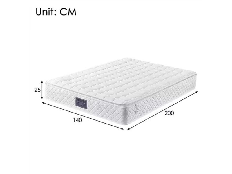  Matelas 140x200 cm à ressorts en mousse froide 7 zones, hauteur 25 cm  - Conforama D