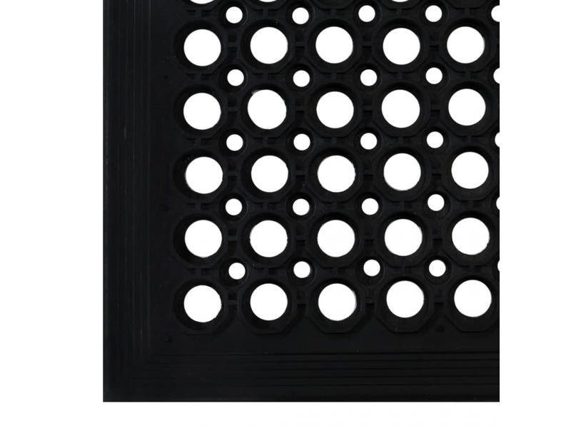  Paillasson rectangulaire en caoutchouc 45x75 cm - comfortxl 155659 - Conforama E