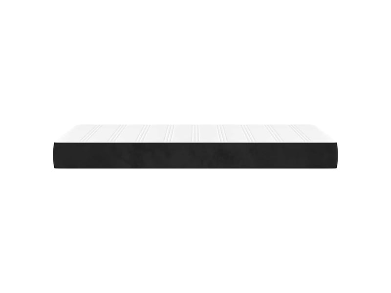  Matelas de lit à ressorts ensachés fermeté moyenne noir 120x190x20 cm velours  - Conforama D