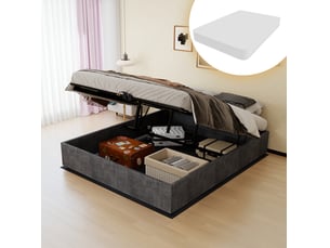 Sommier coffre 160x200 cm <strong>MODENUIT </strong> <strong></strong>  vendu avec sommier et matelas