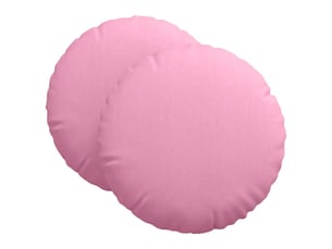 Lot de 2 coussins de siège, coussins décoratifs tissu rose ø80 x 29 cm cf59857