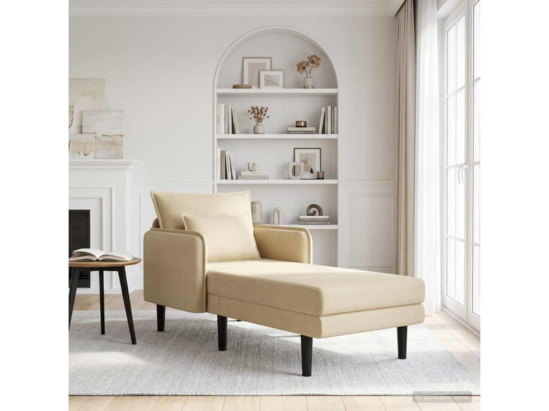  Vidaxl grande méridienne vert gris tissu en velours côtelé  - Conforama B