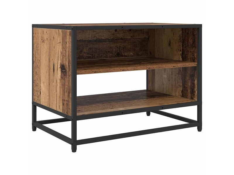  Meuble tv moderne, banc tv 61x40x46 cm bois ancien bois d'ingénierie  - Conforama A
