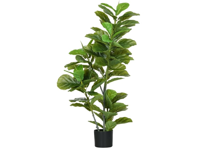  Plante artificielle ficus 15x15x110 cm 90 feuilles verte  - Conforama A