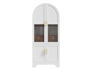 Vitrine coloris blanc <strong>BIQZUYA</strong> <strong></strong> - 76 cmx180 cm
