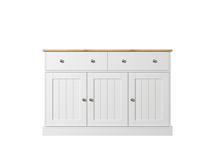 Buffet 3 porte(s)  2 tiroir(s)   - 36 cm coloris blanc 