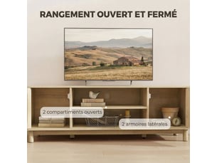 Meuble tv coloris naturel