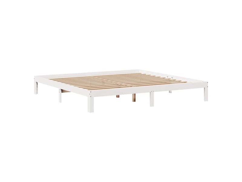  Lit double- lit adulte -  cadre de lit avec tiroirs sans matelas blanc 200x200 cm  - Conforama D