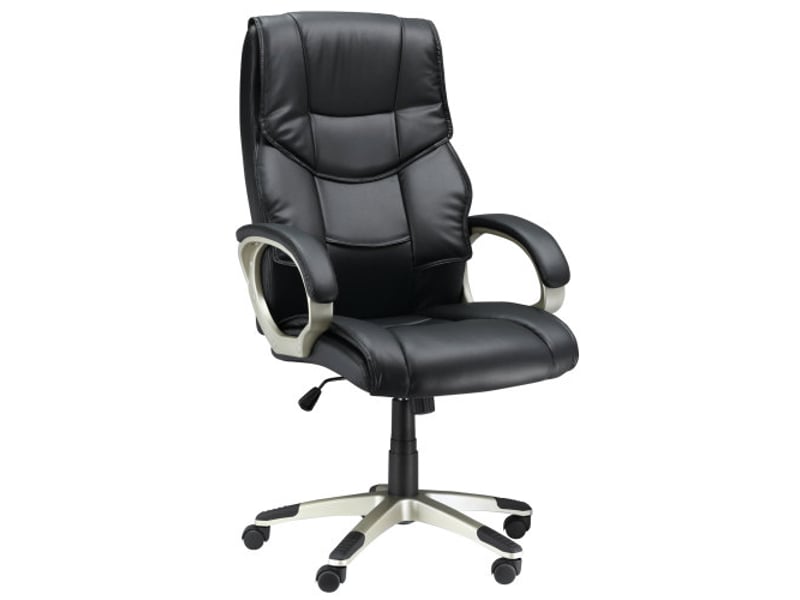  Chaise de bureau ergonomique inclinable, réglable en hauteur 114-124 cm, confortable  - Conforama A