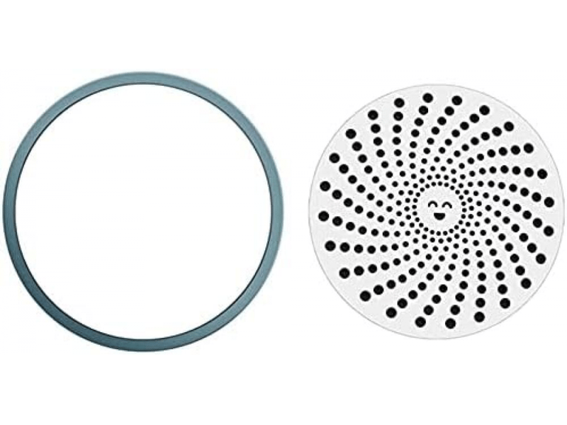 2 bouchon de vidange de douche, attrape-cheveux, bonne prise en main, facile à nettoyer, filtre à cheveux en maille en acier inoxydable - Conforama C