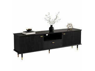 Meuble tv coloris noir 170 cm <strong>OKMYHOME</strong> <strong></strong>