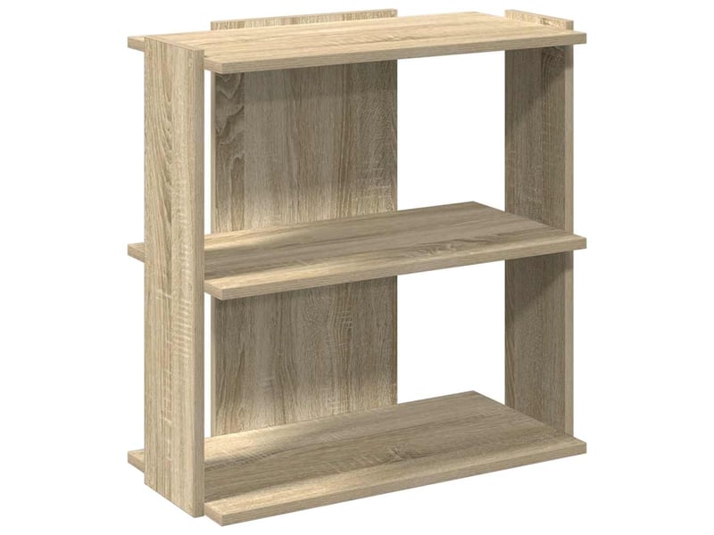  Bibliothèque à 3 niveaux, armoire à livres chêne sonoma 60x30x60 cm  - Conforama A