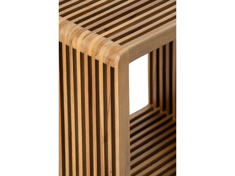  Étagère 4 cases en bois lars 80cm naturel  - Conforama D