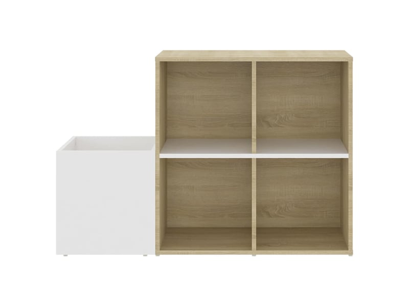  Meuble à chaussure, armoire à chaussures entrée blanc chêne sonoma bois ingénierie  - Conforama E