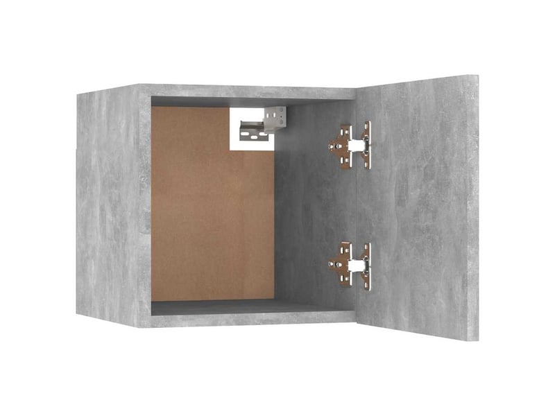  Table de chevet - cabinet de chevet - table de nuit gris béton 30,5x30x30 cm bois d'ingénierie  - Conforama C