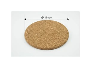 Lot de 3 dessous de plat en liège – 19 cm de diamètre
