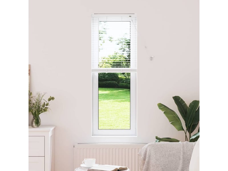 Store vénitien, store de fenêtre blanc 130 x 50 cm 25 mm aluminium cf47712 - Conforama B